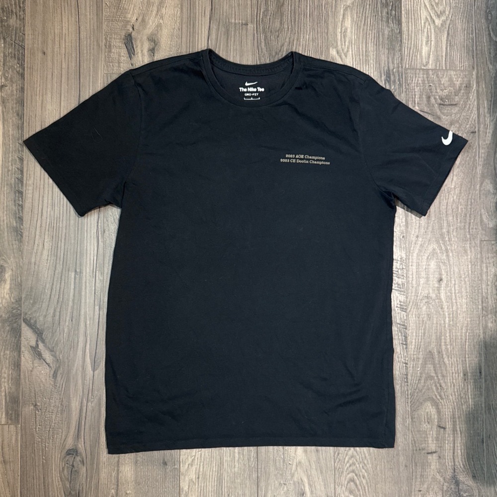 Nike Dri Fit Mens Large Black West Region 2023 Winners‎ C E Doolin Award T Shirt